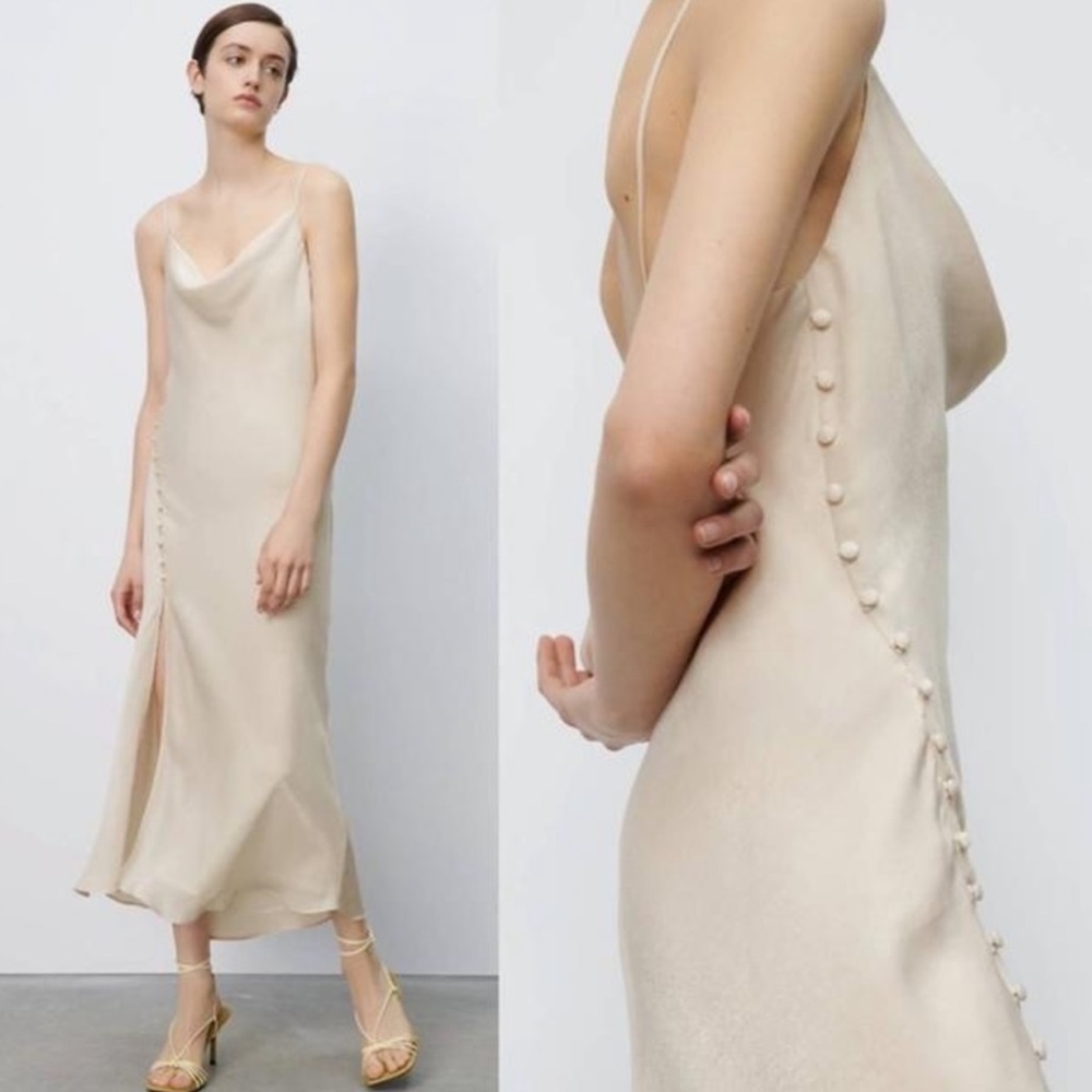 Zara Satin Slip Dress